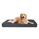 HMTOPE Orthopädisches Hundebett 112 cm – Grosse Hunde Komfortmatratze waschbar