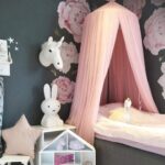OldPAPA Kinder Betthimmel 240 cm Rosa – Premium Moskitonetz Baldachin für Babybett – Bild 5