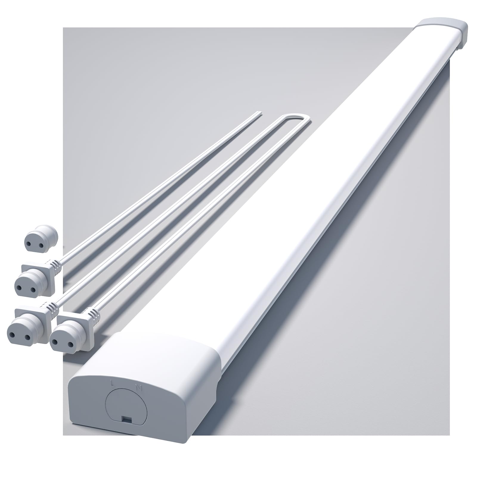 Modlicht LED Feuchtraumleuchte 120cm 36W 5000K – IP65 Wasserdicht für Werkstatt & Keller