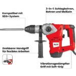 WALTER Bohr- und Meisselhammer 1500 W – SDS+ Profi-Werkzeug mit Vibrationsdämpfung – Bild 4