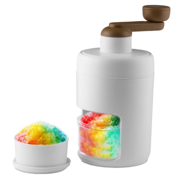 AHOSOUTLY Rasierte Eismaschine mit Edelstahl-Klingen – Schneekegel & Slushie für Familie