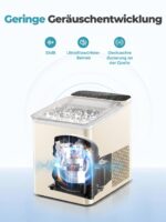 FOHERE Eiswürfelmaschine Klein – 14 kg/24h, 9 Würfel in 5 Min, Selbstreinigung – Bild 7