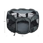 Amazon Basics Achteckiger Haustier-Laufstall 114 cm – Tragbar & Platzsparend für kleine Haustiere – Bild 7