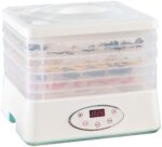 Rosenstein & Söhne Dörrautomat mit 5 Einsätzen & 24h-Timer – 35–70 °C, 250 W