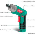 HYCHIKA Akkuschrauber 3,6V mit 6 Nm Drehmoment – Bohrschrauber Set mit 35 Zubehörteilen – Bild 3