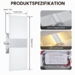 ChangM LED Wandleuchte 12W mit Drehschalter – Warmweiss Innenleuchte für jeden Raum – Bild 6