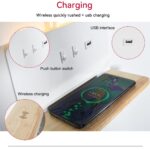 SENFAY LED Wandleuchte mit Wireless Charger & USB – Leselampe Schlafzimmer 360° Schwanenhals – Bild 6