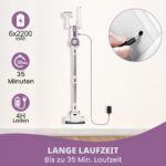 SINCHEREU L12E Akku Staubsauger 46kPa – Kabellos mit Wandladestation & 2 HEPA-Filtern – Bild 6