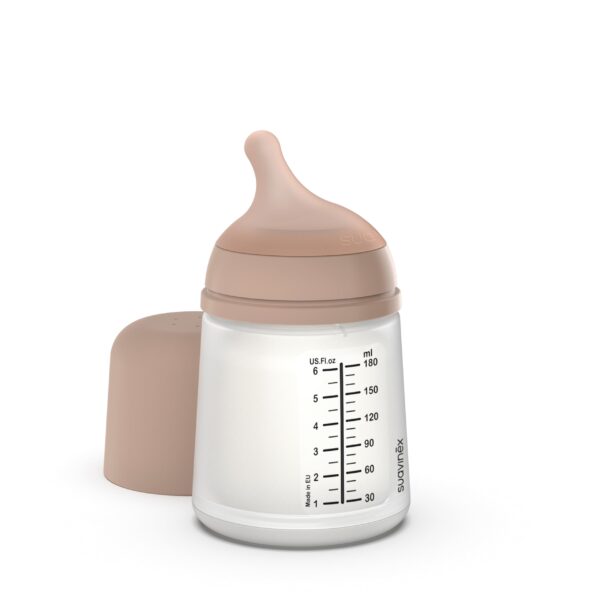 Suavinex Zero Zero Anti-Kolik Babyflasche 180 ml – Stillen-kompatibel für Neugeborene