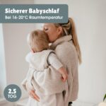 emma & noah Baby Schlafsack 2.5 TOG – Bio-Baumwolle, OEKO-TEX zertifiziert, 70 cm – Bild 2