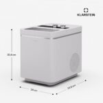 Klarstein IceCraft Eiswürfelmaschine – 12 kg/24 h, Eiswürfel in 6 Minuten, 2 Größen – Bild 2