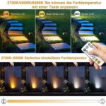MEIKEE Solar-Strahler 3er Set mit Fernbedienung – IP66 Gartenbeleuchtung mit Timer & 3 Farbtemperaturen – Bild 3