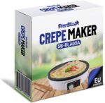 StarBlue Crêpe-Maker 30,5 cm mit Holzspatel & Rezept-E-Book – Elektrischer Pfannkuchenbereiter – Bild 8