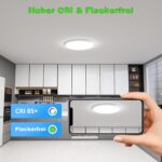MGEELED 2er Set LED Deckenleuchte Ø30cm 20W – 3 Farbtemperaturen, IP44 Wasserfest – Bild 4
