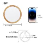 LVL LED-Deckenleuchte 12W Holzmaserung – Nordisches Design mit 3 Farbtemperaturen – Bild 2