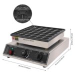 Mqwdxzfes 36-Loch Poffertjes Maker 950W – Professioneller Muffin-Backautomat für Gewerbe & Haushalt – Bild 3