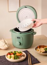 CREATE Reiskocher 3L Salbeigrün – Multifunktional mit 24h Timer & Dämpfeinsatz – Bild 6