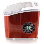 Mulano Eiswürfelmaschine Edelstahl Orange – 10-12 kg Tagesleistung für Party & Gastronomie – Bild 4