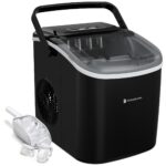 KitchenBrothers Eiswürfelmaschine – 12 kg Eis/24h, 2 Liter Tank, leise