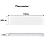 Lightess 40cm LED Wandleuchte 18W – Warmweiss Up Down Flurlampe IP44 für Innen – Bild 6