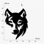 Namofactur LED-Wandlampe Wolf aus Holz – DIY-Selbstbauset mit Hintergrundbeleuchtung – Bild 3