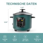 Macook Mini Reiskocher 0,6 L – 1-Tasten-Automatik für 1–3 Personen – Bild 3