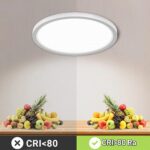 LQWELL LED-Deckenleuchte 24W ultradünn – IP44 wasserfest für Bad & Wohnräume – Bild 3