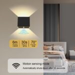 URAQT LED Wandleuchte mit Bewegungsmelder – 4000 mAh Akku, USB-Aufladbar, 450 Lumen – Bild 4