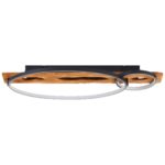 Lightbox LED Deckenlampe mit Holzbalken & LED-Ringen – Dimmbar für Wohnzimmer – Bild 9
