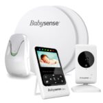 Babysense 7 Atembewegungsmonitor mit 2 Sensormatten & Video-Babyphone – Echtzeit-Überwachung