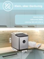 NORTHCLAN Eiswürfelmaschine 14kg – 9 Eiswürfel in 6 Min, leise & energieeffizient – Bild 10