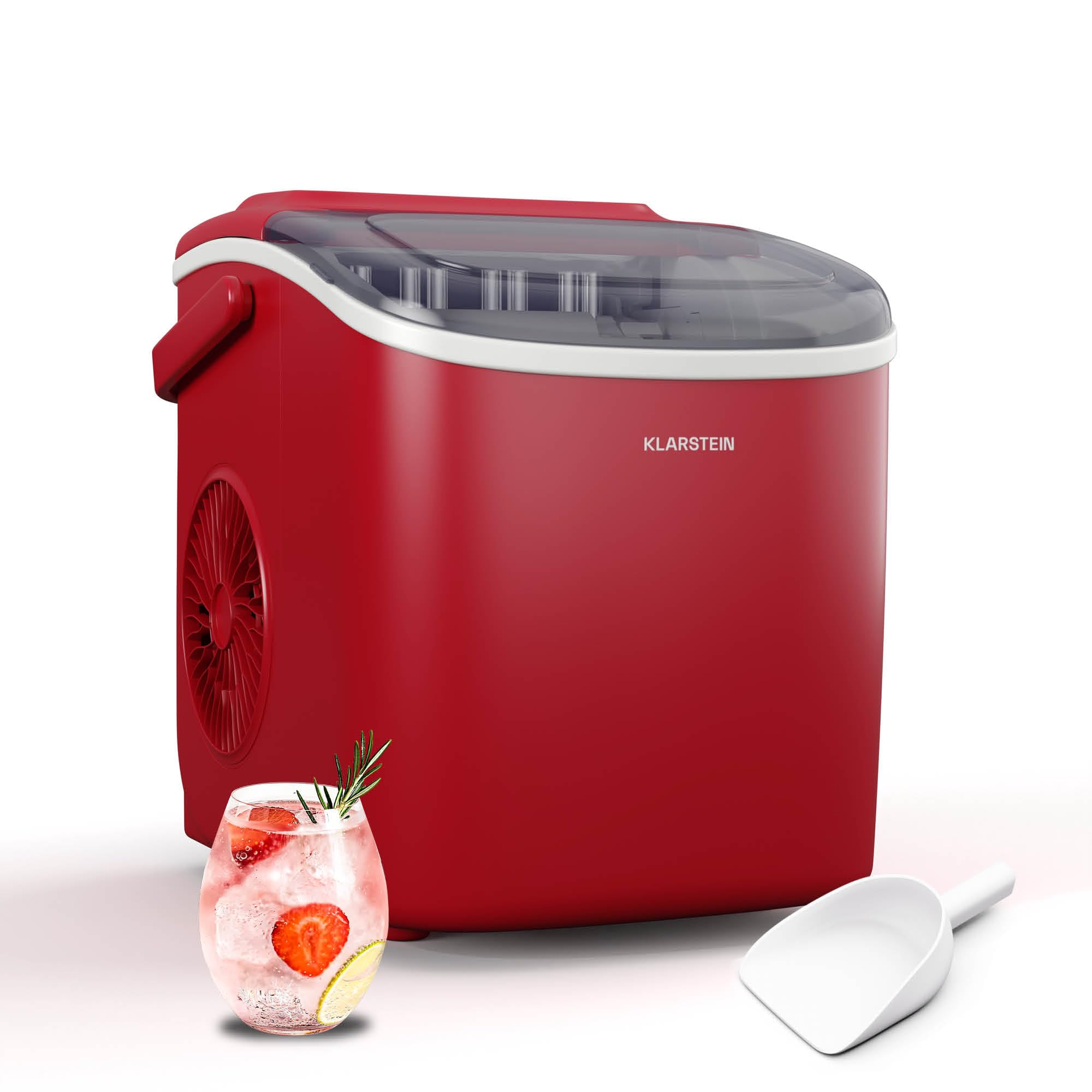 Klarstein Eiswürfelmaschine 12kg/24h – Vollautomatischer Ice Maker mit 2 Würfelgrößen