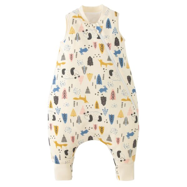 Duomiaomiao Baby Schlafsack mit Füssen – 100% Baumwolle, 1.5 TOG für Jungen & Mädchen