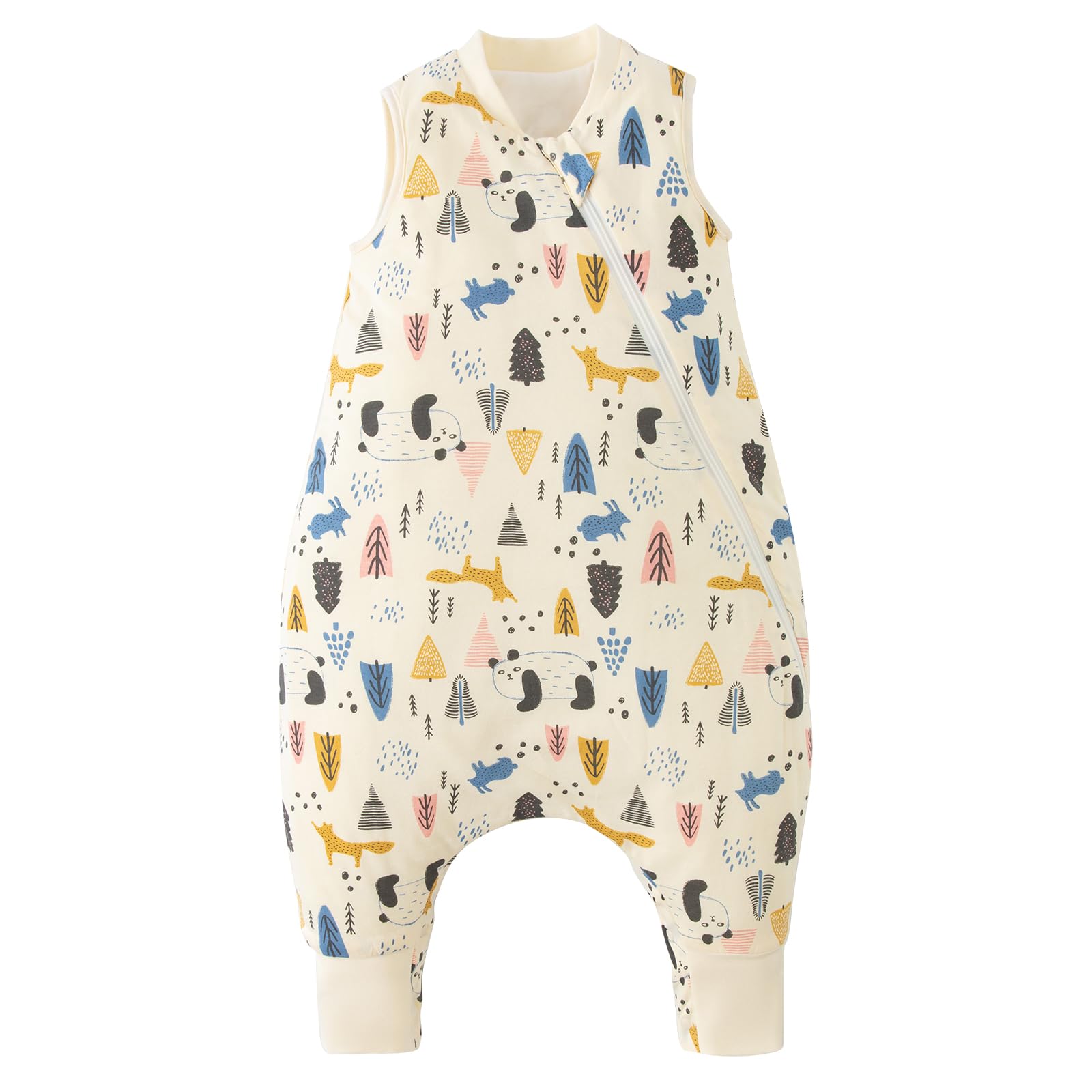 Duomiaomiao Baby Schlafsack mit Füssen – 100% Baumwolle, 1.5 TOG für Jungen & Mädchen