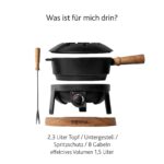 BOSKA Elektrisches Fondue-Set Pro 2,2L – Käse-, Schokoladen- & Hotpot für 8 Personen – Bild 8