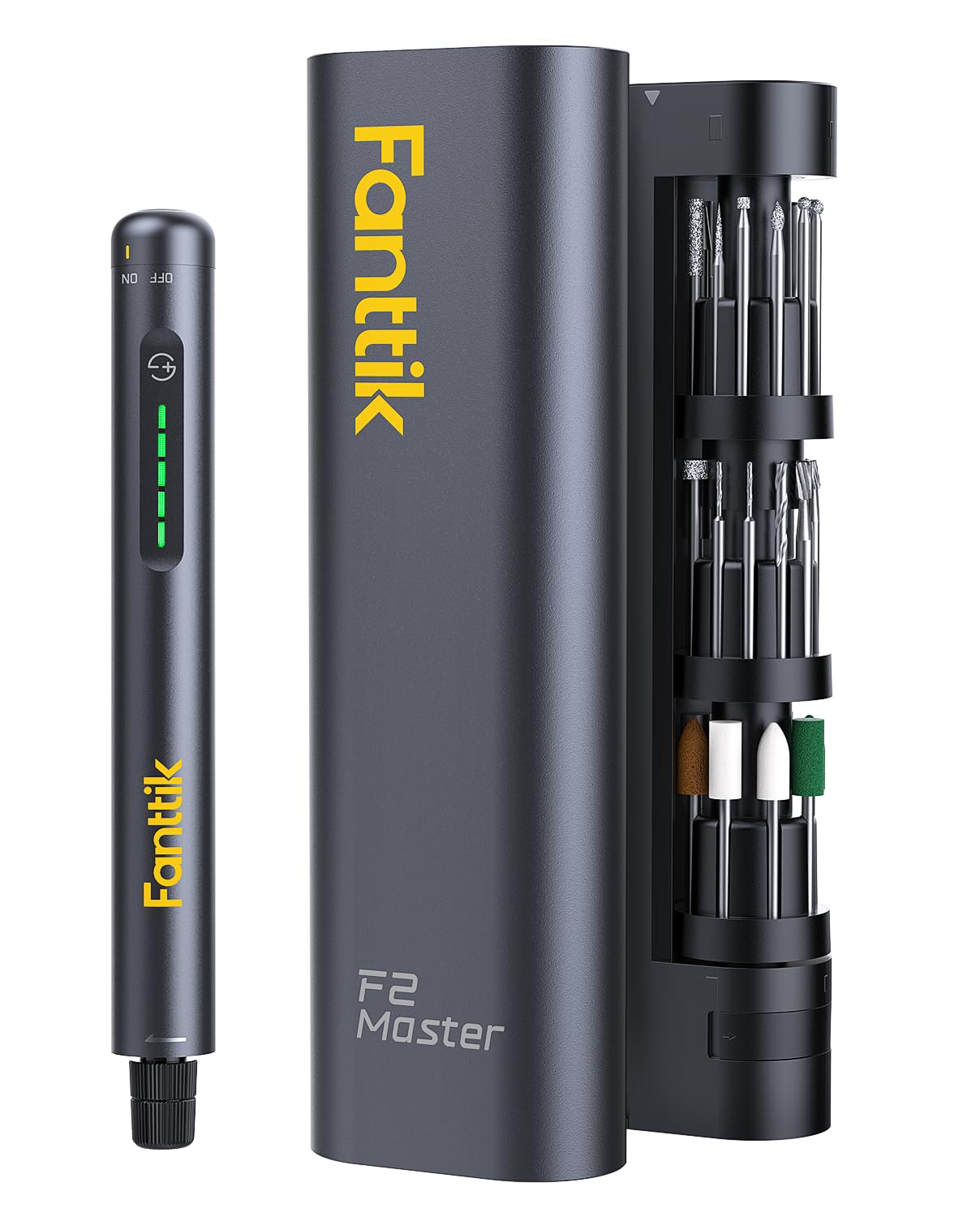 Fanttik F2 Master Mini Akku-Rotationswerkzeug – NeoPulse Motor mit 35 Zubehörteilen