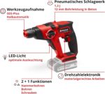 Einhell Akku-Bohrhammer TE-HD 18/12 Li-Solo – 18 V Schlagbohrer mit SDS-plus – Bild 5