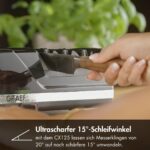 GRAEF CX125 Elektrischer Messerschärfer – 15° Präzisionsschliff für Küchen- & Gewerbemesser – Bild 3
