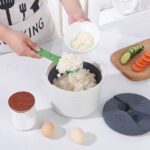 Qcwwy Mikrowellen-Reiskocher 2L – Komplettes Set mit Dampfsieb & Löffel – Bild 2