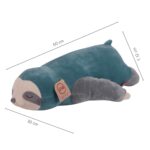 UNUS Faultier Kuscheltier Kissen 50 cm Türkis – Seitenschläfer- & Stillkissen – Bild 3