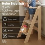 Bellabino Tay Lernturm ab 1 Jahr – Höhenverstellbar, klappbar, Montessori Holzturm – Bild 6