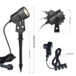 GEEDIAR LED Gartenbeleuchtung 4er Set Warmweiss 3200K – IP65 Aussenstrahler mit Erdspiesz – Bild 7