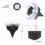 YIFMOO Solar Bodenleuchten 12er Set – Kaltweiße LED Gartenbeleuchtung IP65 wasserdicht – Bild 2