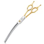 JASON 7.5" Effilierschere für Hunde – 43 Zähne Edelstahl Fellschere mit ergonomischem Griff