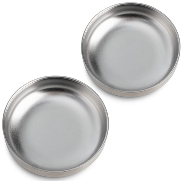 2er Set Katzennäpfe aus Edelstahl 15 cm – Schnurrhaare-freundlich & spülmaschinenfest