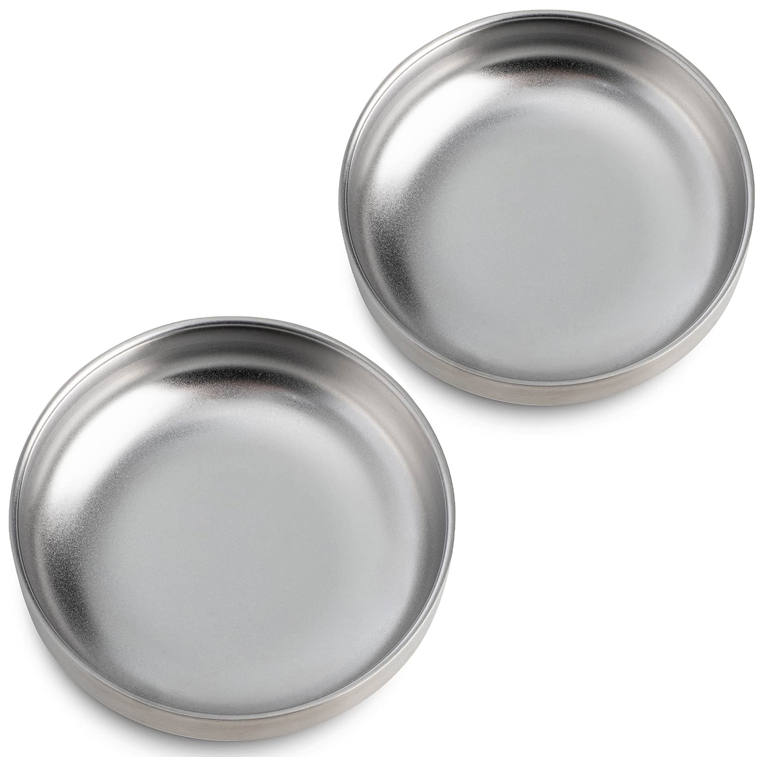 2er Set Katzennäpfe aus Edelstahl 15 cm – Schnurrhaare-freundlich & spülmaschinenfest