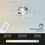 BRILONER LED Deckenlampe 75x47cm mit Fernbedienung – Dimmbar & Farbtemperatursteuerung – Bild 4