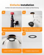 Sanyoung 3er Set LED Einbaustrahler 12V Dimmbar 3000K IP44 – Ultradünn für Wohnmobil & Boot – Bild 8