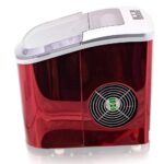 Mulano Eiswürfelmaschine Edelstahl Rot – 10-12 kg Eis täglich für Zuhause & Events – Bild 4