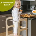 Ette Tete Step'n'Sit Lernturm klappbar – 2in1 Stehhilfe & Sitzbank aus Birkenholz – Bild 3